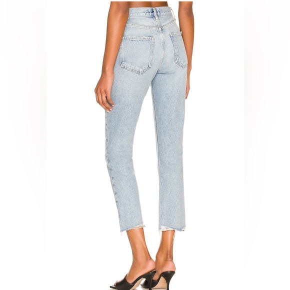 Agolde Riley High Rise Straight Crop in Curio - Picture 3 of 7